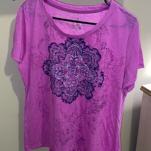 Made for Life Purple Relaxed Short Sleeve Tee